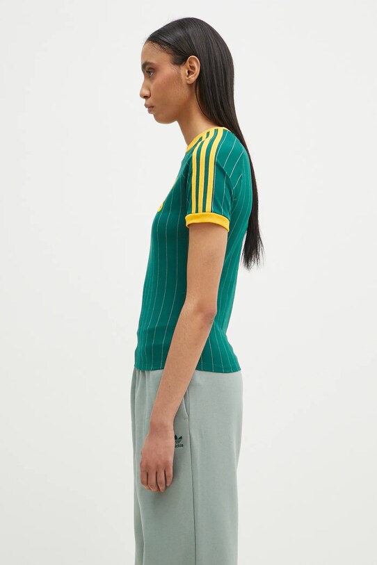 adidas Originals tricou GRAPHIC CALI T JC7703 verde SS25