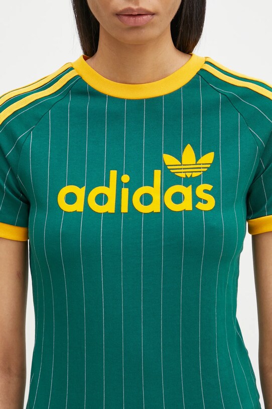 adidas Originals tricou GRAPHIC CALI T verde JC7703