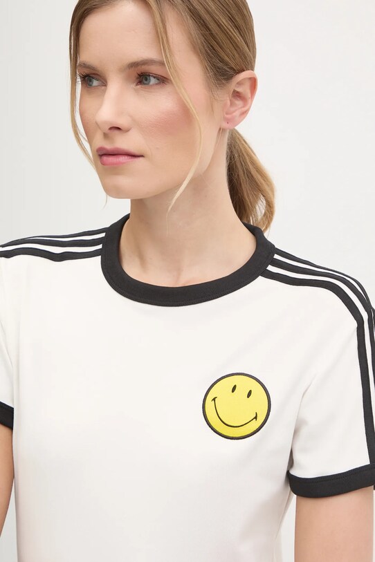 adidas Originals tricou X Smiley bej JD3591