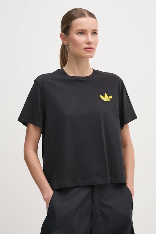 Îmbrăcăminte adidas Originals tricou din bumbac X Smiley JD2740 negru