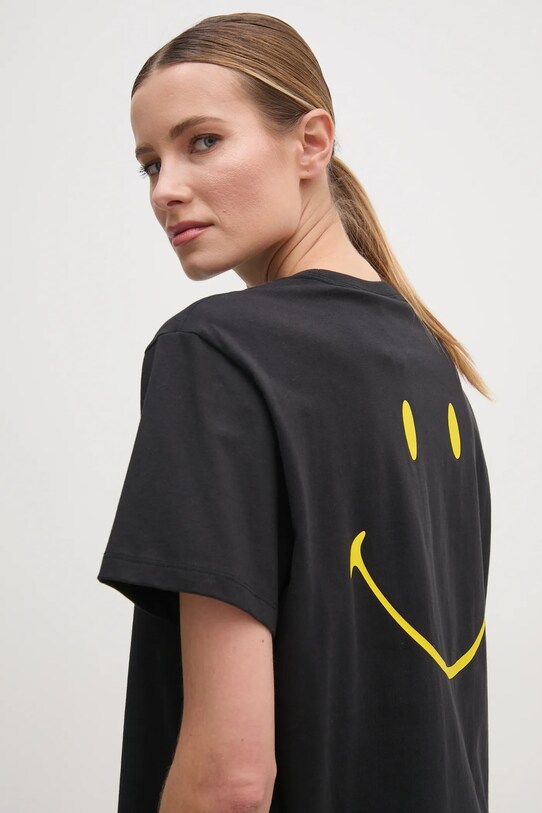 adidas Originals tricou din bumbac X Smiley negru JD2740