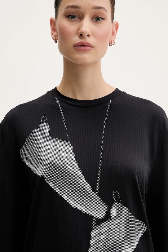 MM6 Maison Margiela longsleeve x Salomon negru S52GC0346.M20101