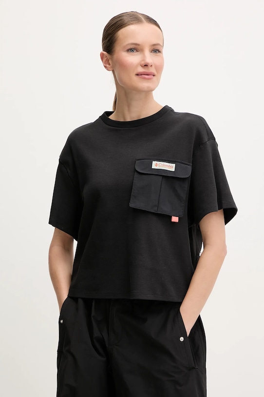 Columbia tricou Cove Beach imprimeu negru 2121801