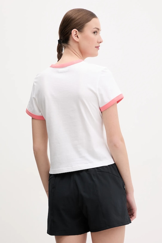 Odzież Columbia t-shirt bawełniany Rolling Bend 2120001 biały