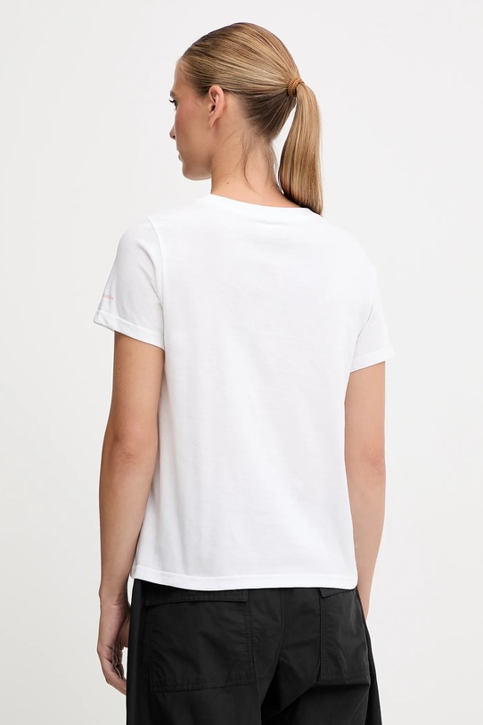 Odzież Columbia t-shirt bawełniany Rolling Bend 2120021 biały