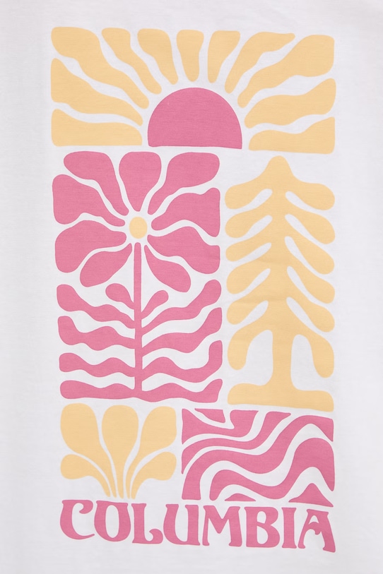 Columbia t-shirt bawełniany Rolling Bend 2120031 biały