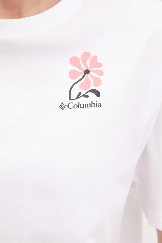 Columbia tricou din bumbac Rolling Bend 2120031 alb