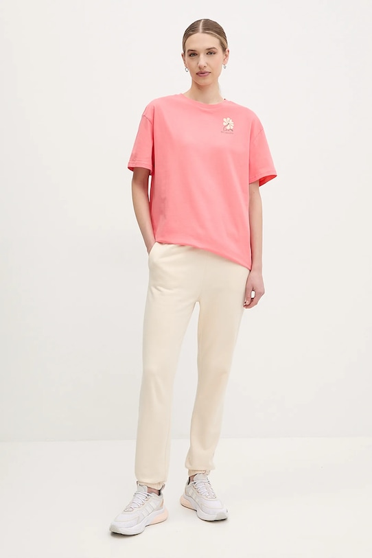 Columbia t-shirt bawełniany Rolling Bend 2120031 pomarańczowy SS25