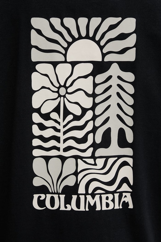 Columbia t-shirt bawełniany Rolling Bend 2120031 czarny