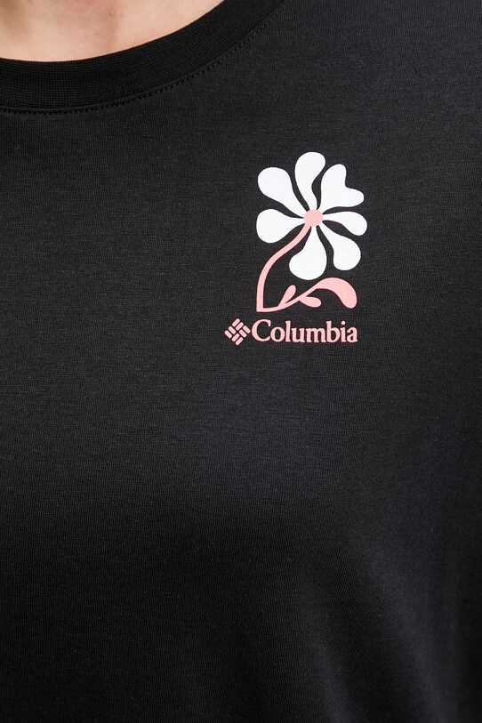 Columbia t-shirt bawełniany Rolling Bend 2120031 czarny