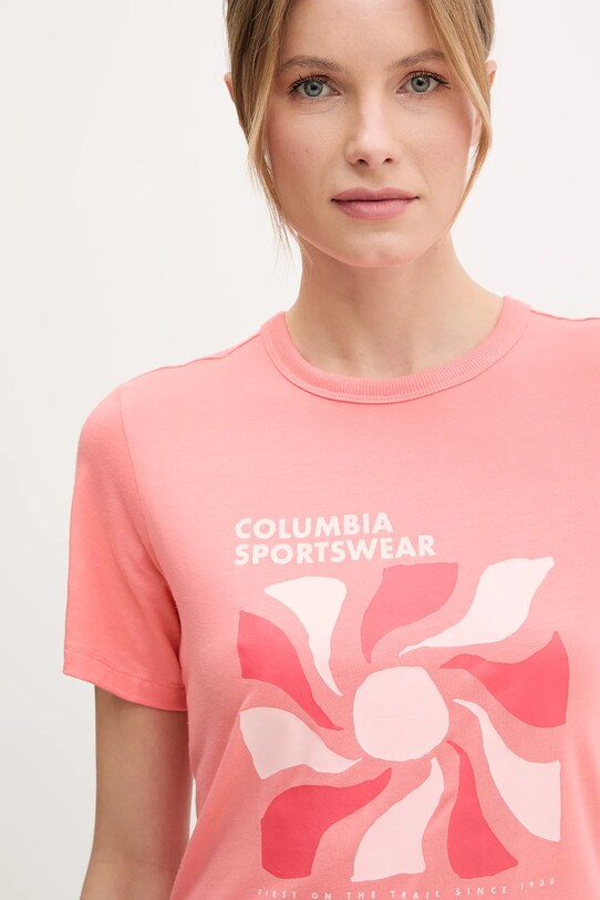 Columbia t-shirt Sun Trek pomarańczowy 2120133