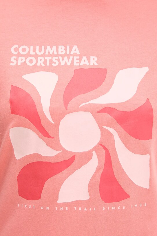 Columbia t-shirt Sun Trek 2120133 pomarańczowy