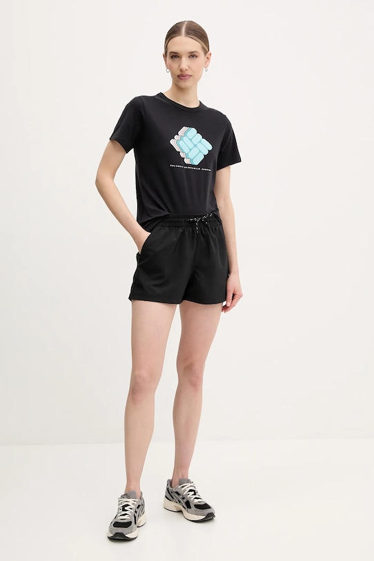 Columbia t-shirt Sun Trek 2120133 czarny SS25