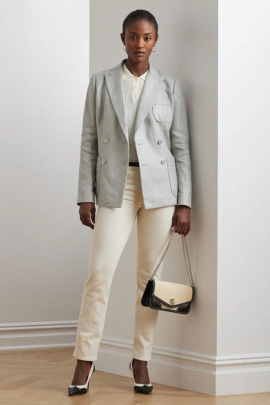 Oblečení Polo tričko Lauren Ralph Lauren 200963653 béžová