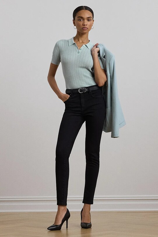 Oblečenie Polo tričko Lauren Ralph Lauren 200963653 modrá