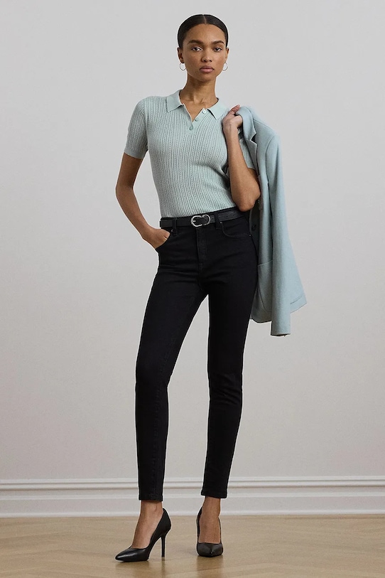 Одежда Поло Lauren Ralph Lauren 200963653 голубой