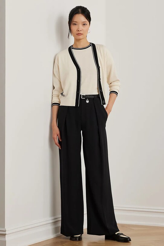 Дрехи Памучна тениска Lauren Ralph Lauren 200963659 бежов