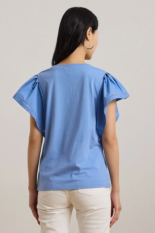 Lauren Ralph Lauren t-shirt 200963864 niebieski SS25