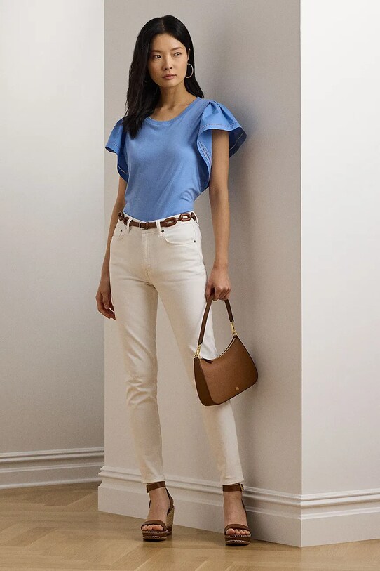 Oblečenie Tričko Lauren Ralph Lauren 200963864 modrá