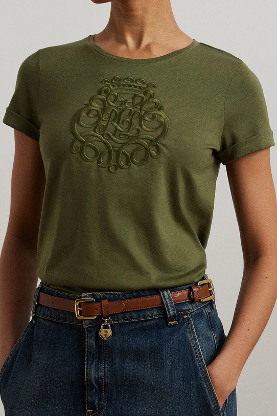 Tričko Lauren Ralph Lauren zelená 200963905