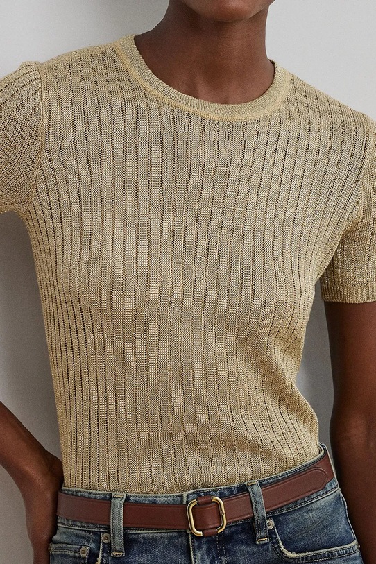 Blúzka Lauren Ralph Lauren hnedá 200968927