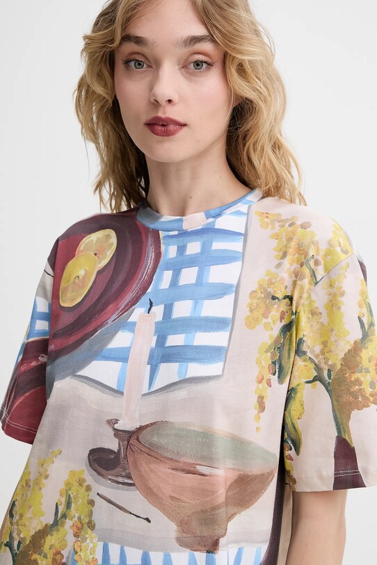 Bavlněné tričko Stine Goya béžová SG.SS25.T009.2243