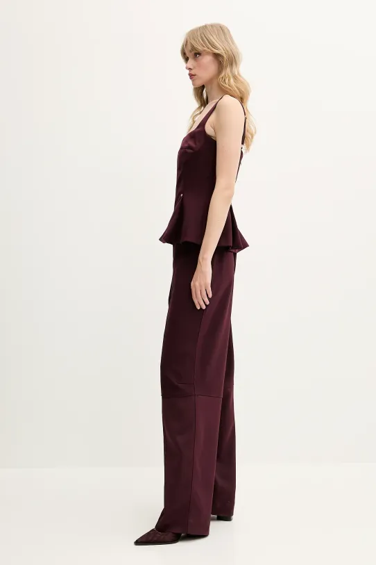 Stine Goya top SG.SS25.T052.2330 bordowy SS25