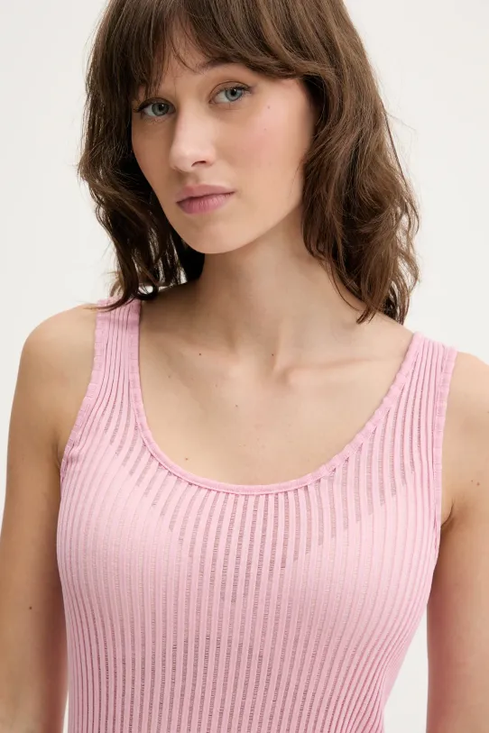 Stine Goya top jedwabny różowy SG.SS25.T059.2355