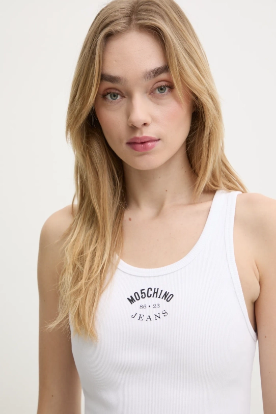 Moschino Jeans top biały 0804.3230