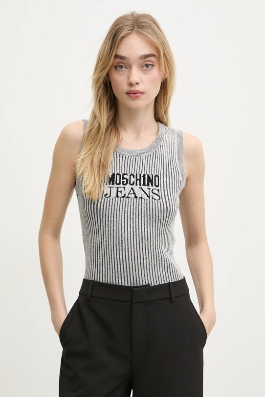 Топ Moschino Jeans сірий 0884.3205