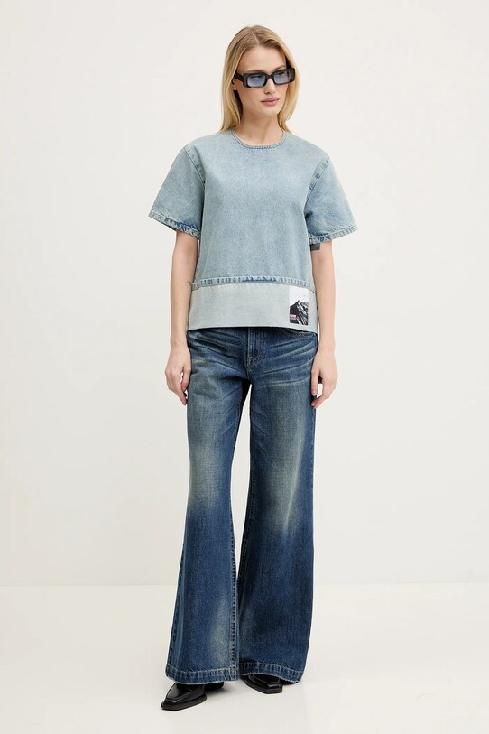 Moschino Jeans maglietta jeans 0217.3217 blu SS25