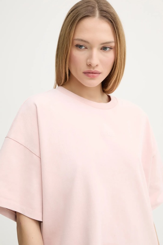 Βαμβακερό μπλουζάκι Gestuz ροζ 10909709