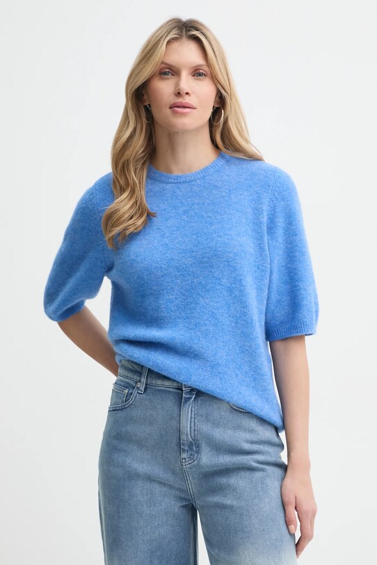 Gestuz sweter okrągły fioletowy 10910033