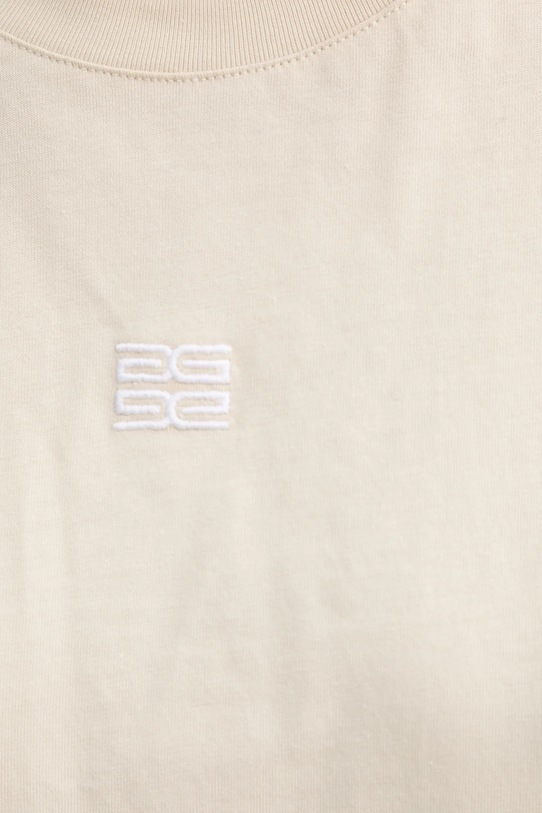 Gestuz t-shirt bawełniany 10910075 beżowy