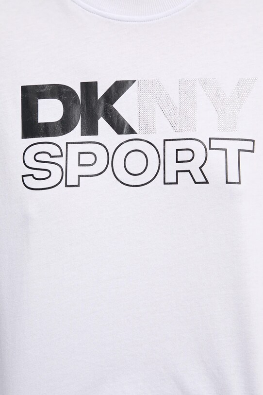 Dkny longsleeve din bumbac alb DP5T1117