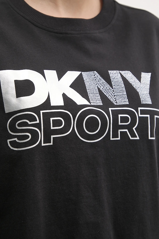 Dkny longsleeve din bumbac DP5T1117 negru