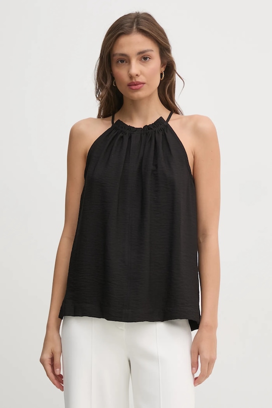 Majica Dkny Brez vzorca črna P44A8U52