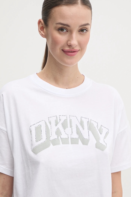 Хлопковая футболка Dkny relaxed белый DP5T1119