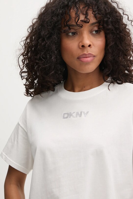 Бавовняна футболка Dkny бежевий DP4T1070