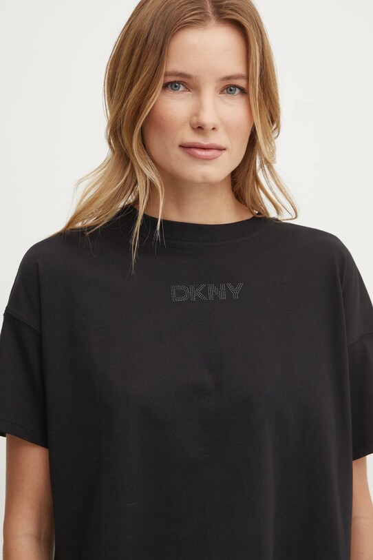 Хлопковая футболка Dkny чёрный DP4T1070
