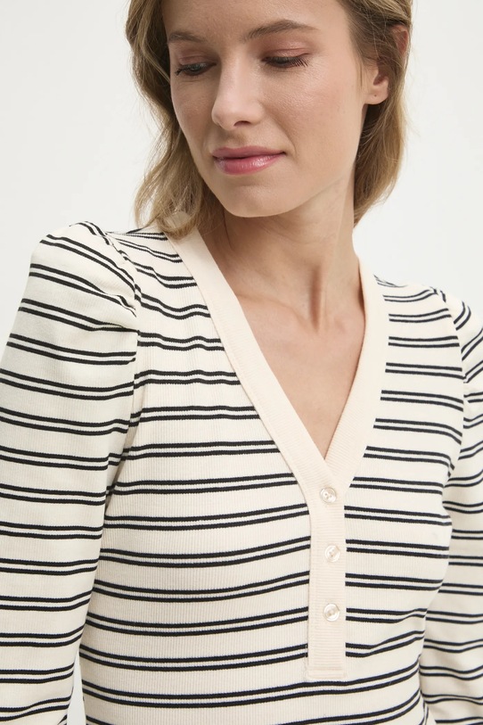 Dkny longsleeve beżowy DJ4T1327