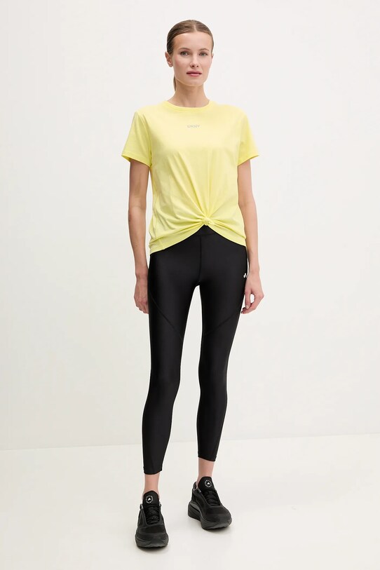 Хлопковая футболка Dkny DP5T9994 жёлтый SS25