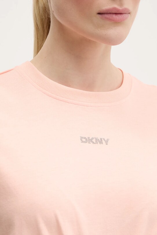 Dkny t-shirt bawełniany pomarańczowy DP5T9994