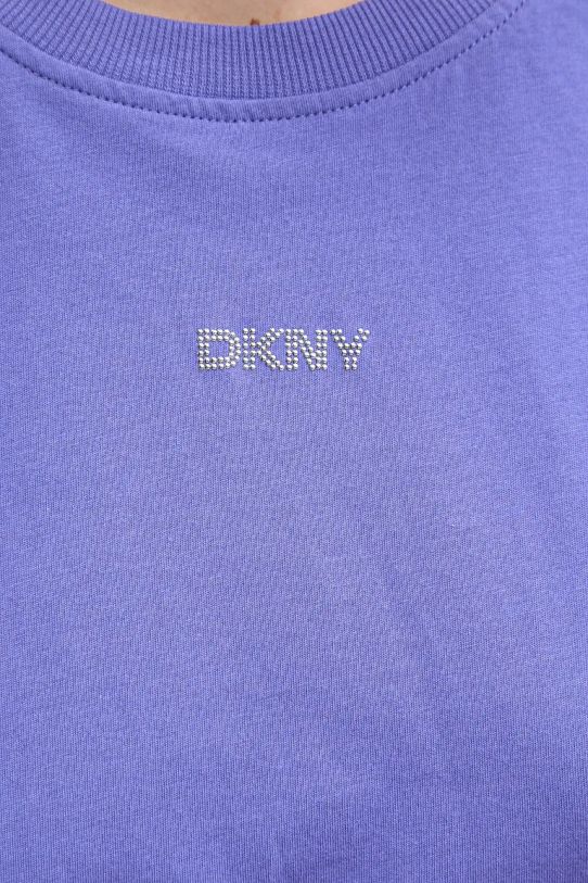 Dkny t-shirt bawełniany DP5T9994 fioletowy