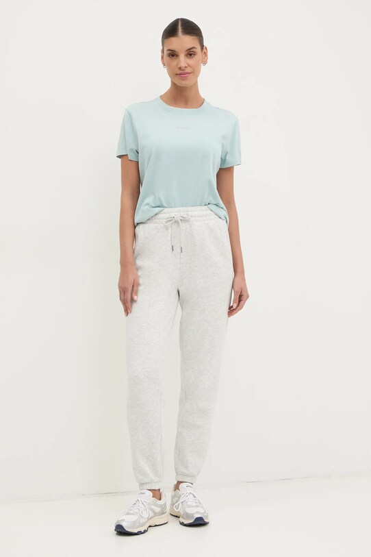 Dkny tricou din bumbac DP5T9994 turcoaz SS25