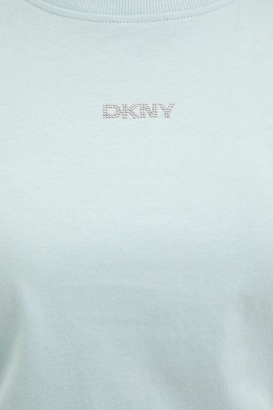 Dkny tricou din bumbac DP5T9994 turcoaz