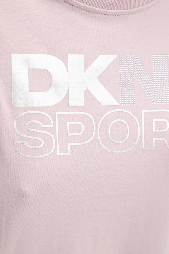 Хлопковая футболка Dkny DP5T1121 розовый