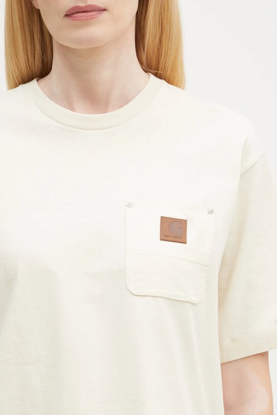 Хлопковая футболка Carhartt WIP Eldon бежевый I034376.05XX