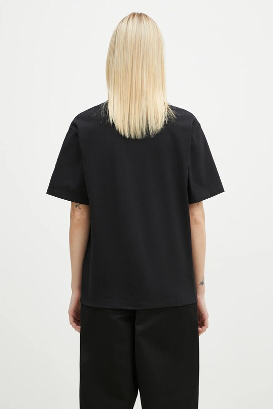 Odzież Carhartt WIP t-shirt bawełniany Rivet Script I034406.0M4XX czarny