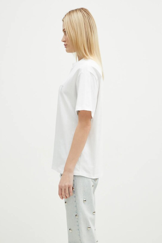 Carhartt WIP t-shirt bawełniany Rivet Script I034406.0YFXX biały SS25